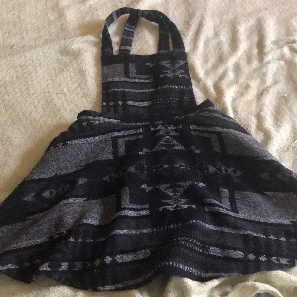 Black overall dress